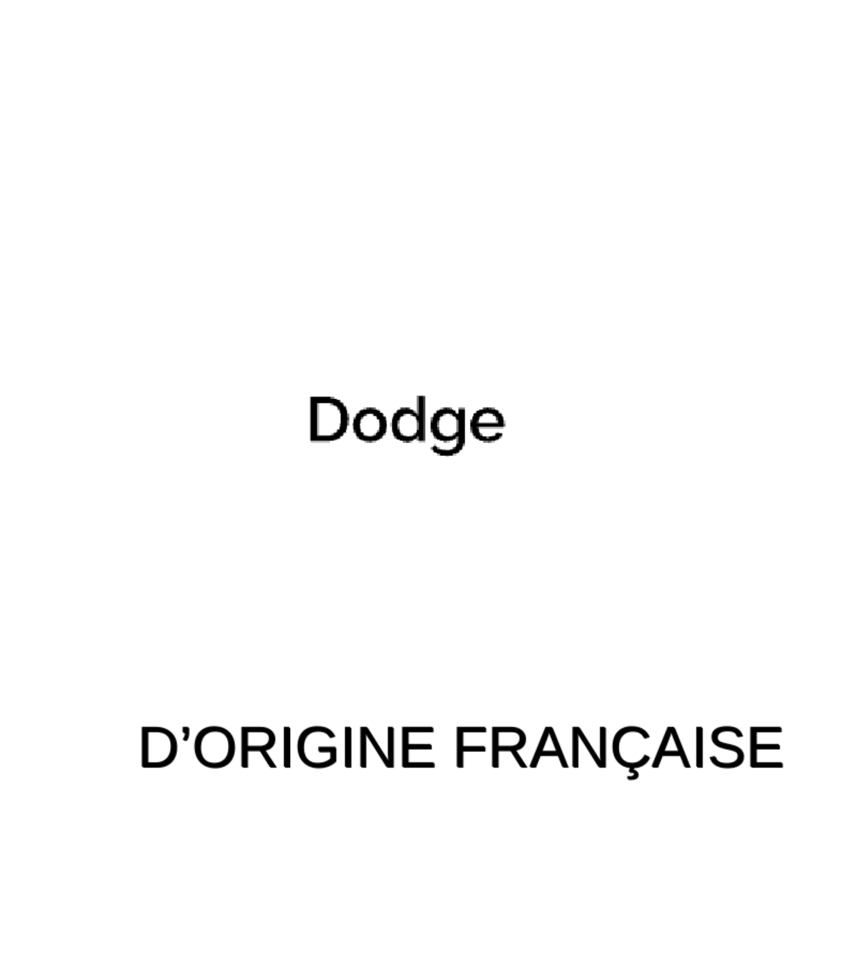 DODGE FRANCE